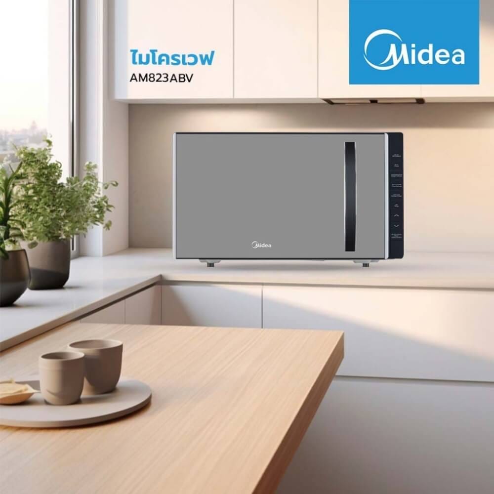 ไมโครเวฟระบบ ดิจิตอล MIDEA รุ่น AM823ABV ความจุ 23 ลิตร 800 วัตต์ สีดำ_2
